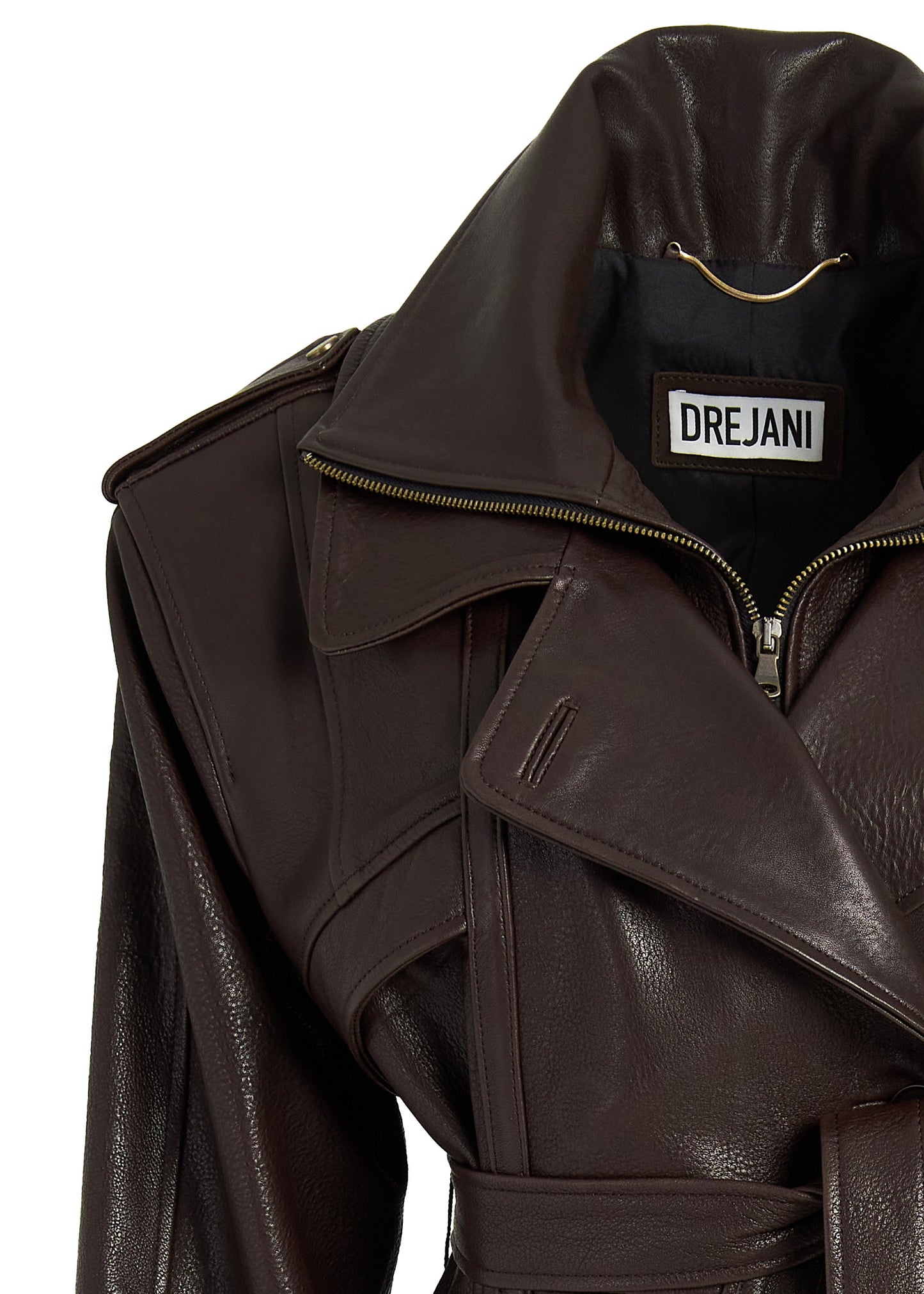 BOLGHERI LEATHER TRENCH COAT