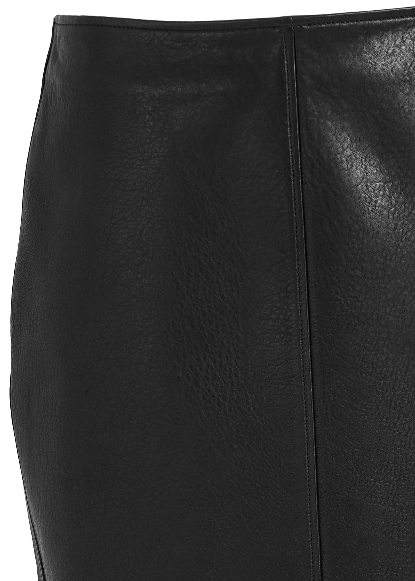 NOEMI LEATHER SKIRT – BLACK