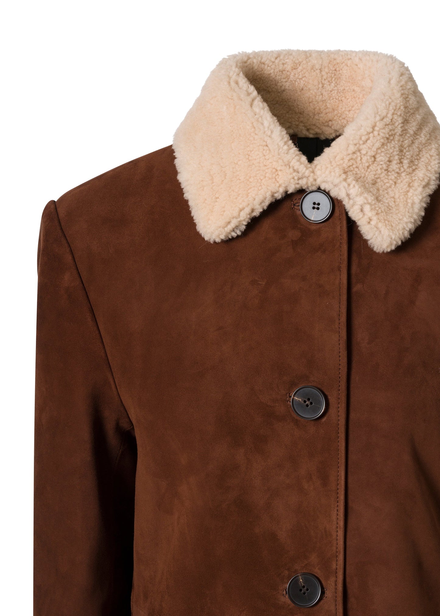 Fauve Leather Coat