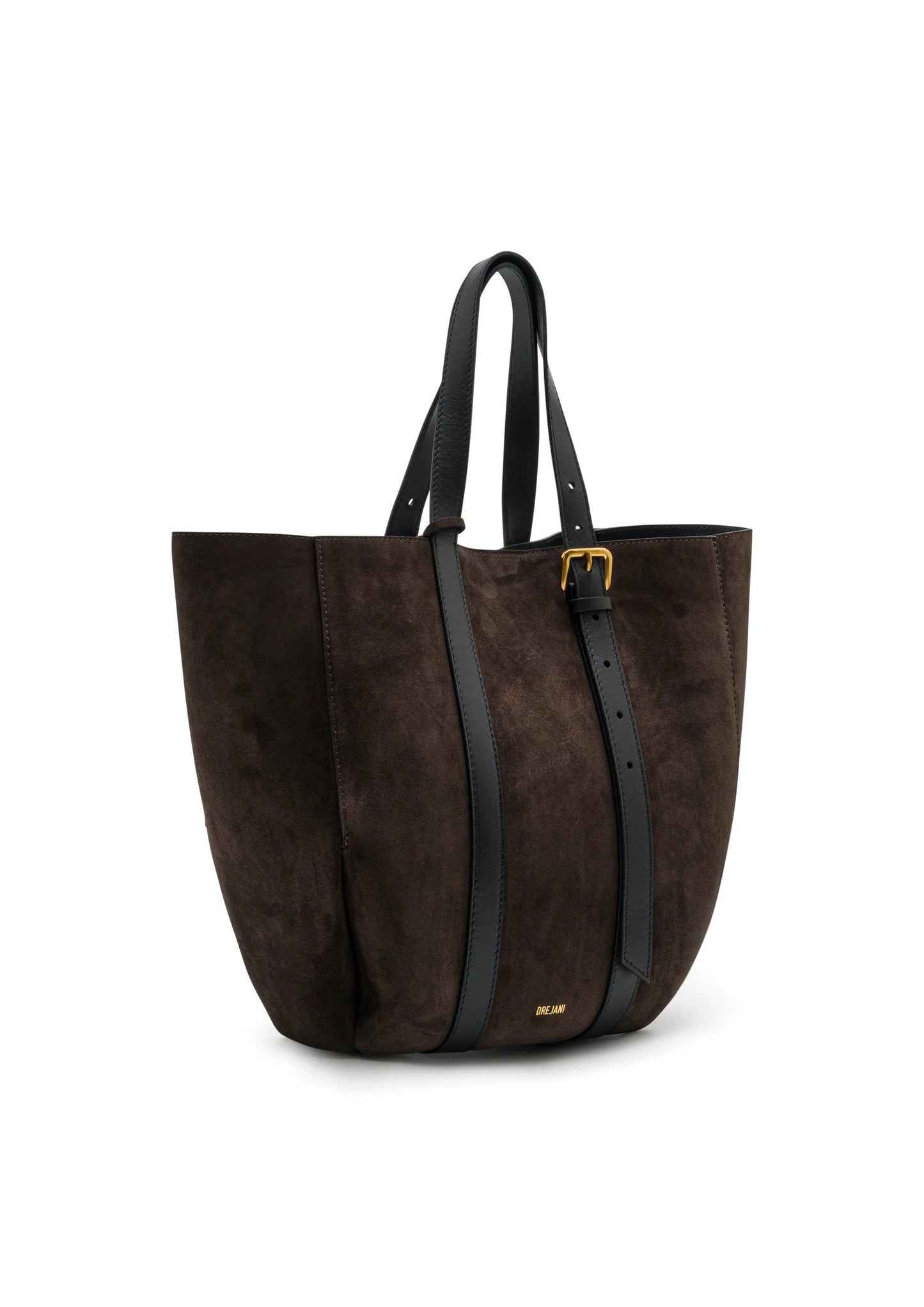 ALBA TOTE BAG DARK BROWN SUEDE