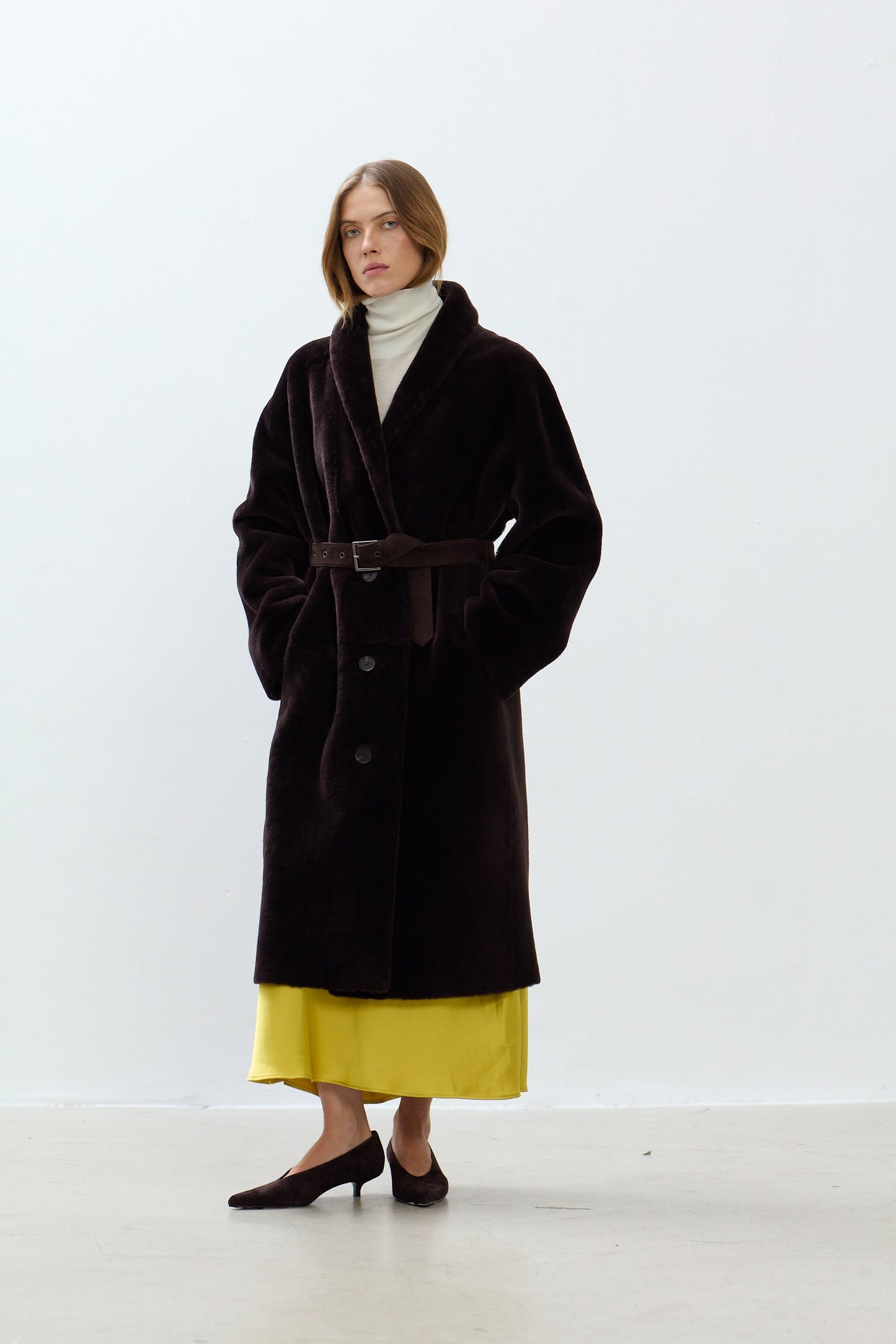 LUNE SHEARLING COAT