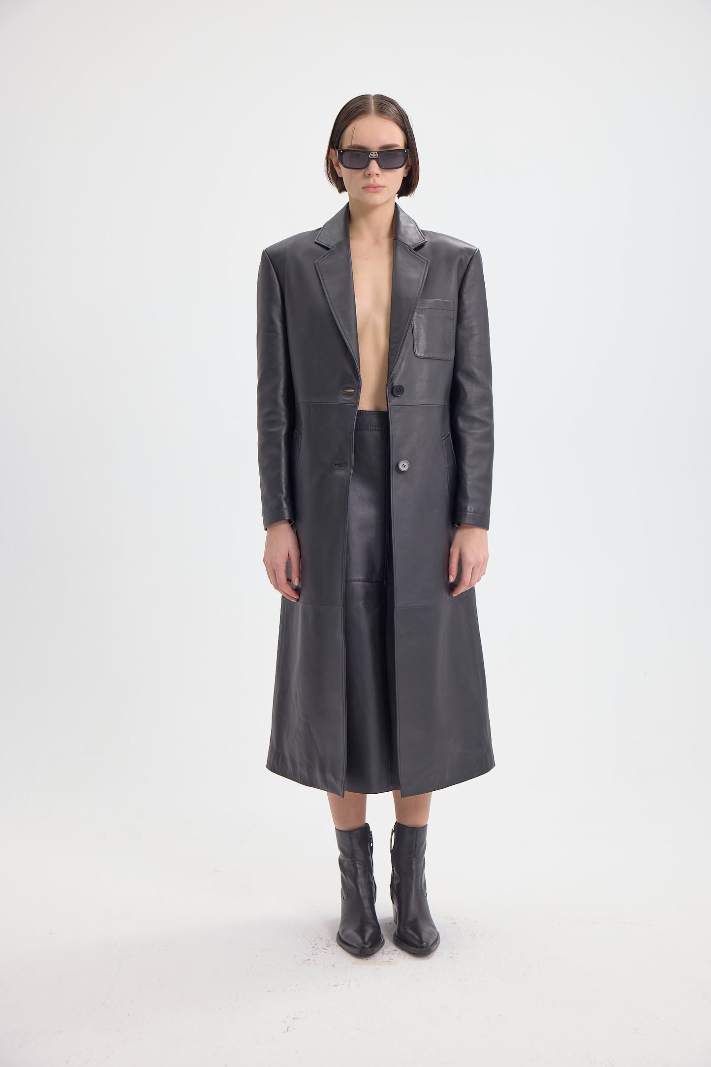 URBAN LEATHER TRENCH
