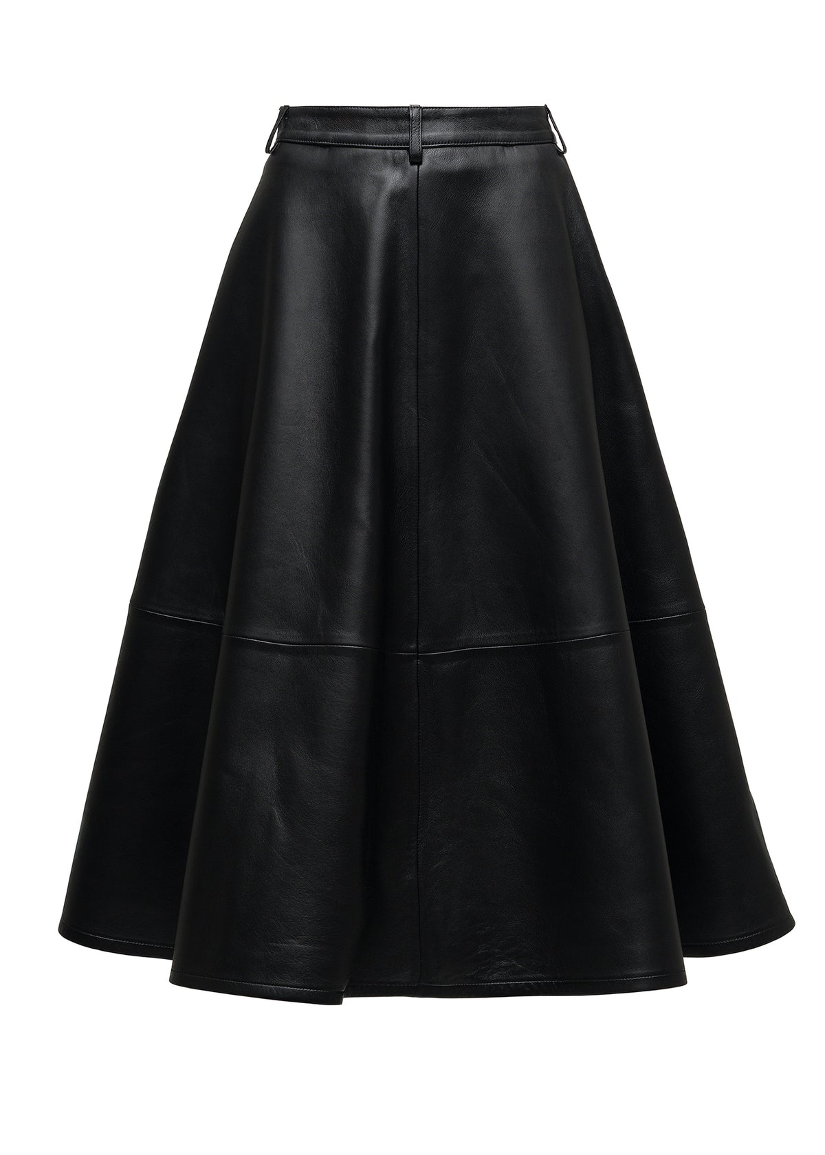 ADARA LEATHER SKIRT BLACK