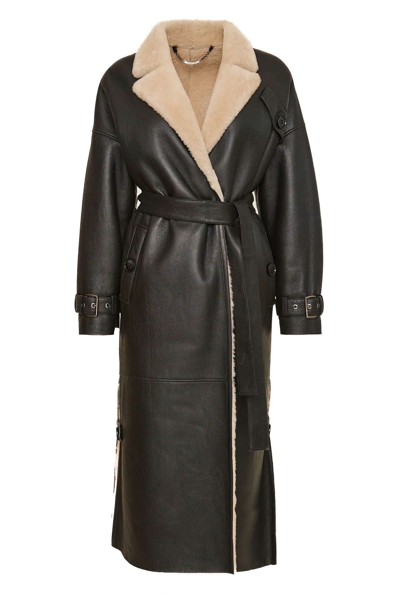 Berghof Shearling Coat front view