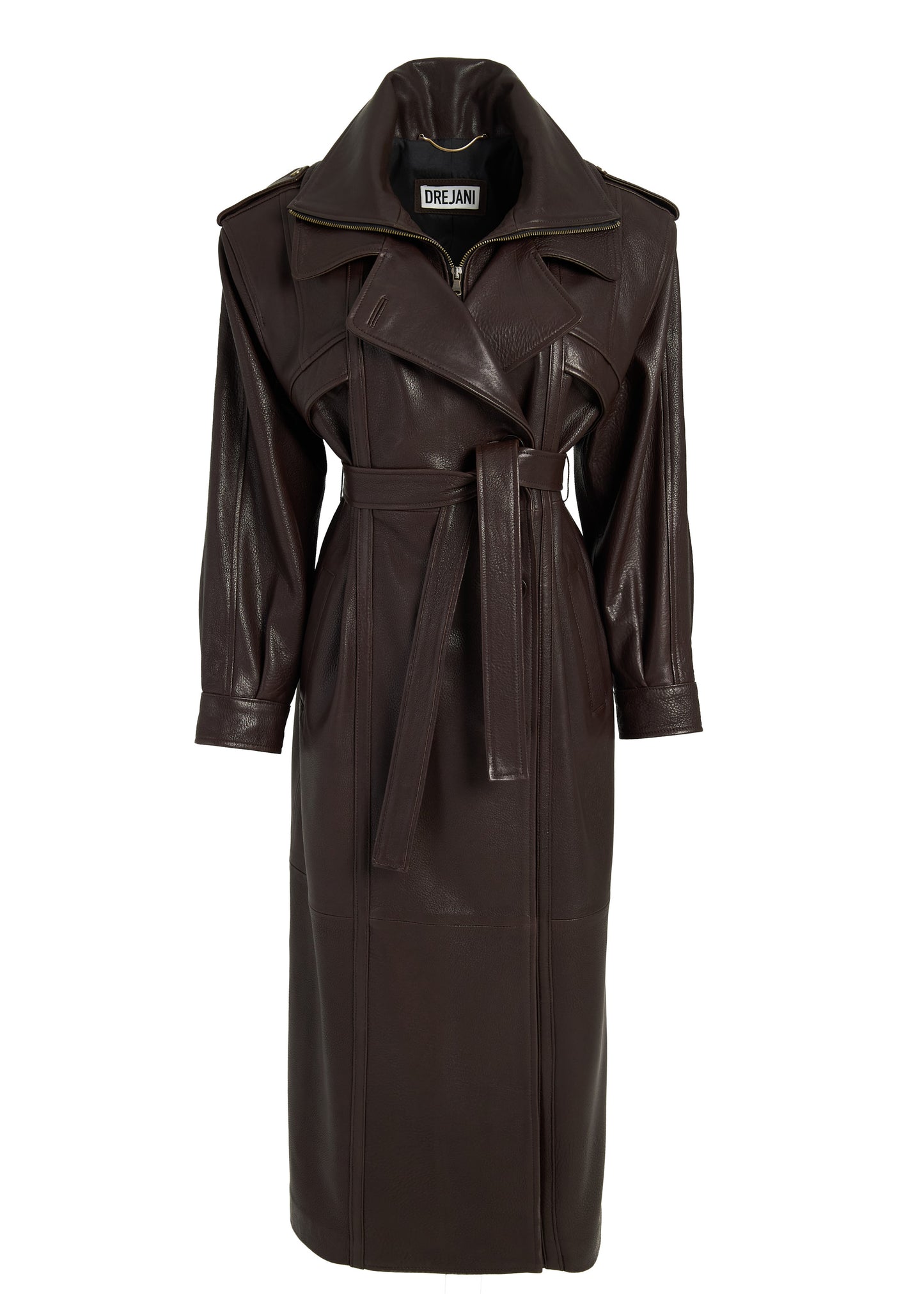 BOLGHERI LEATHER TRENCH COAT