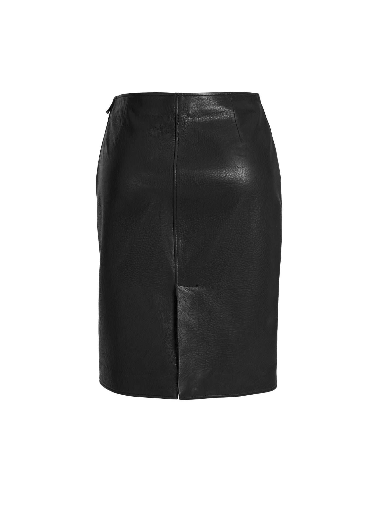 NOEMI LEATHER SKIRT – BLACK