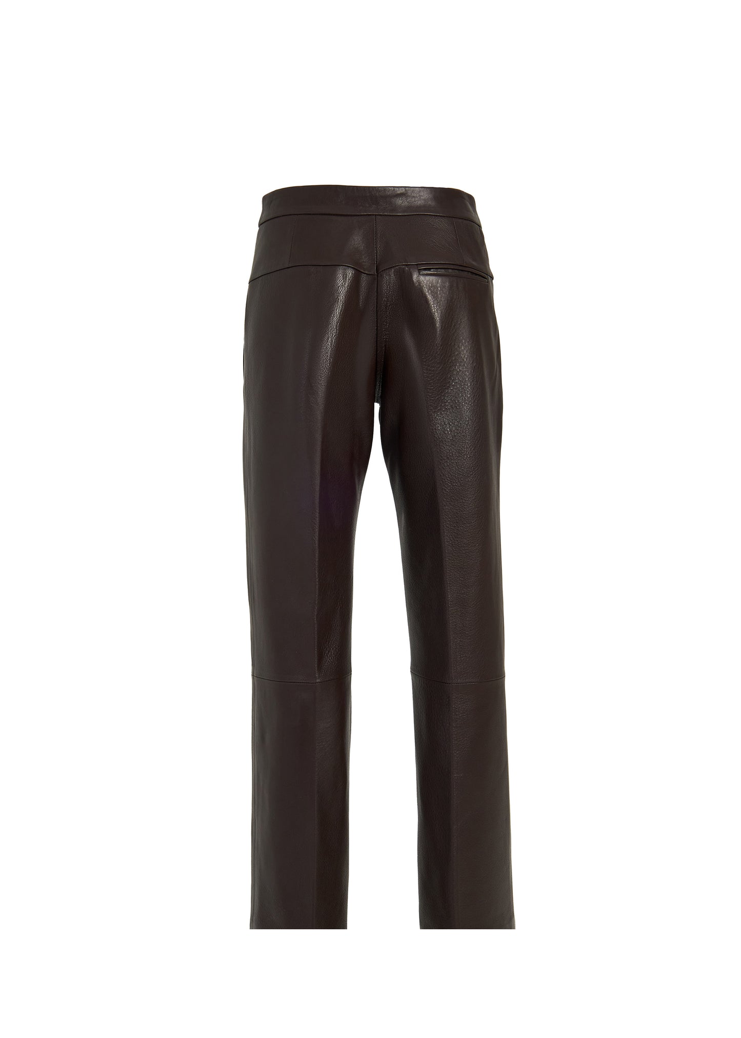 KIRA LEATHER PANTS – BROWN