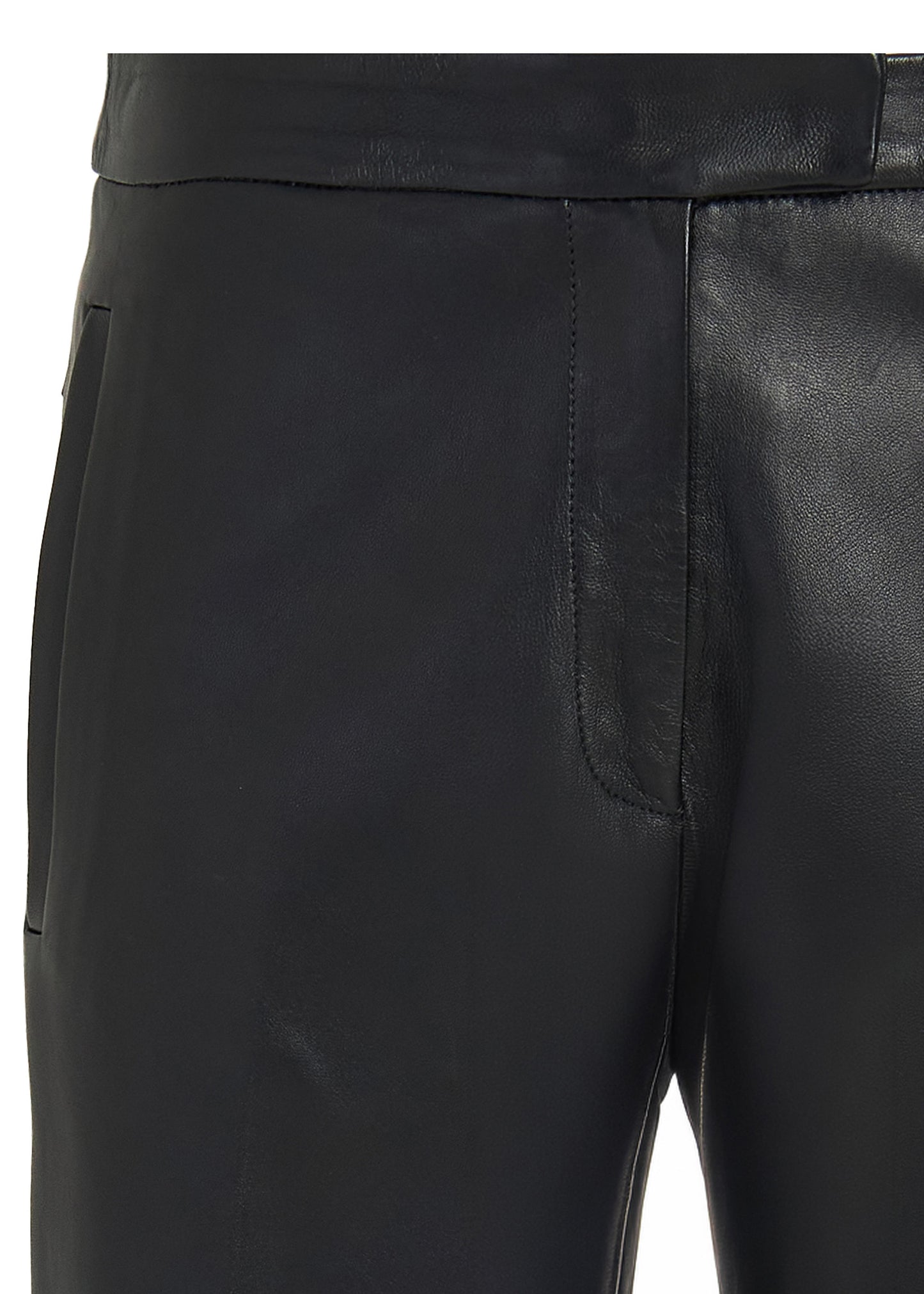 KIRA LEATHER PANTS – BLACK