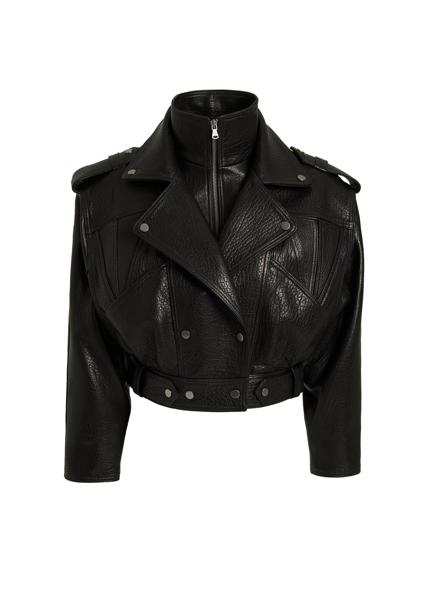 V'OMBRE LEATHER JACKET