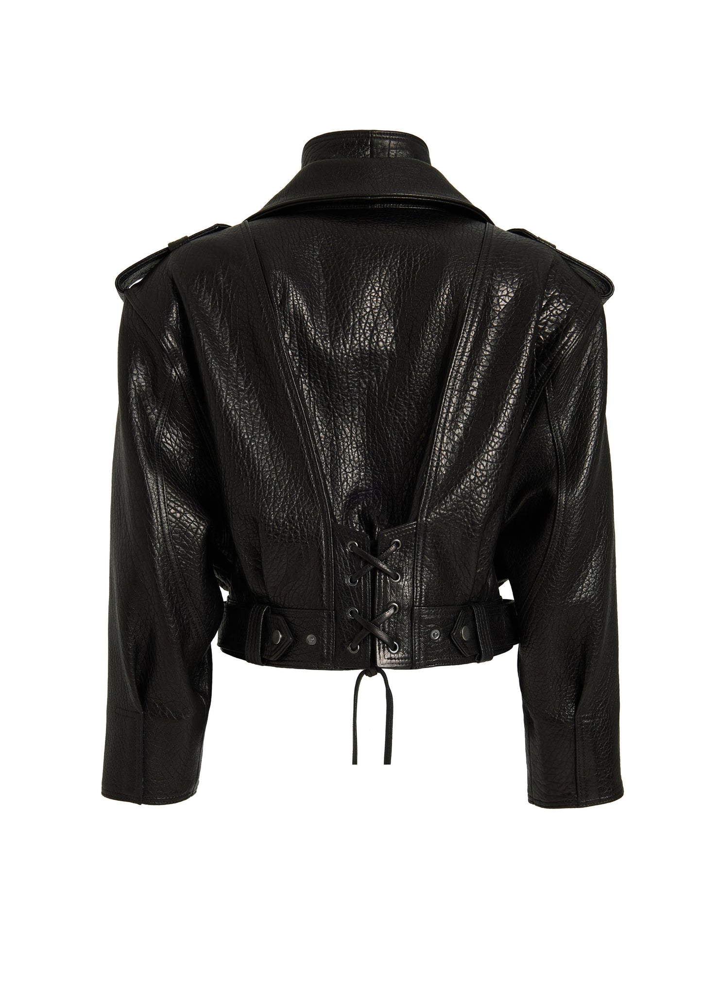 V'OMBRE LEATHER JACKET