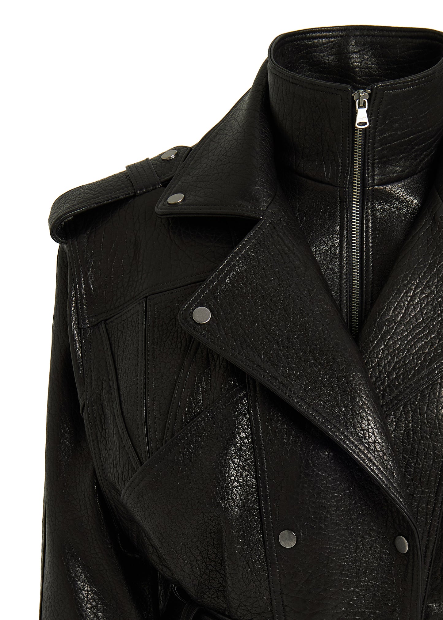 V'OMBRE LEATHER JACKET