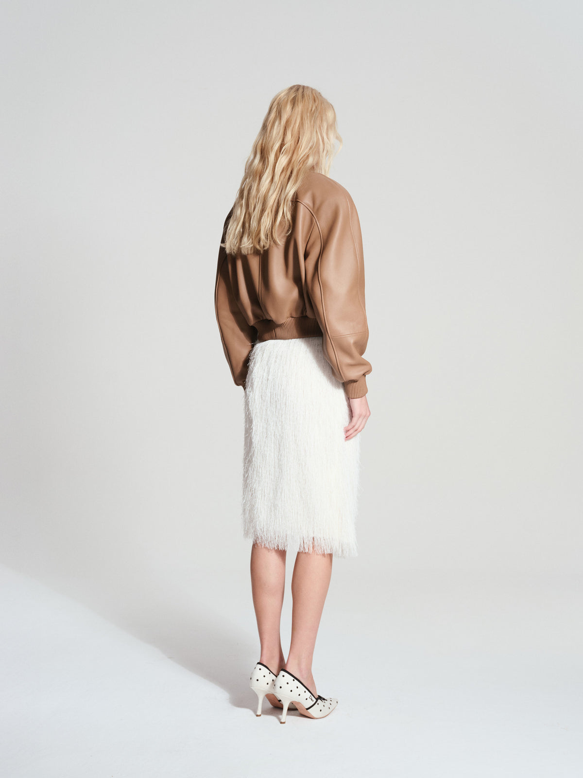 LA CERVA LEATHER JACKET CAMEL