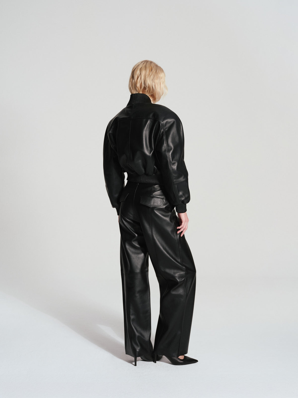 LA CERVA LEATHER JACKET BLACK