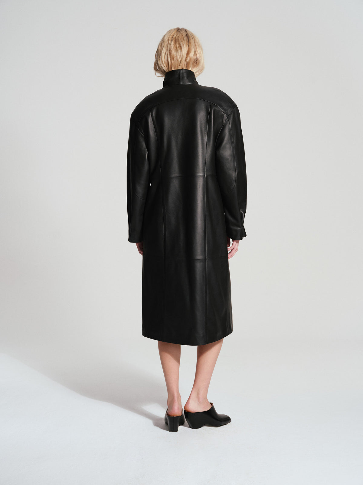 VITTORIA LEATHER COAT