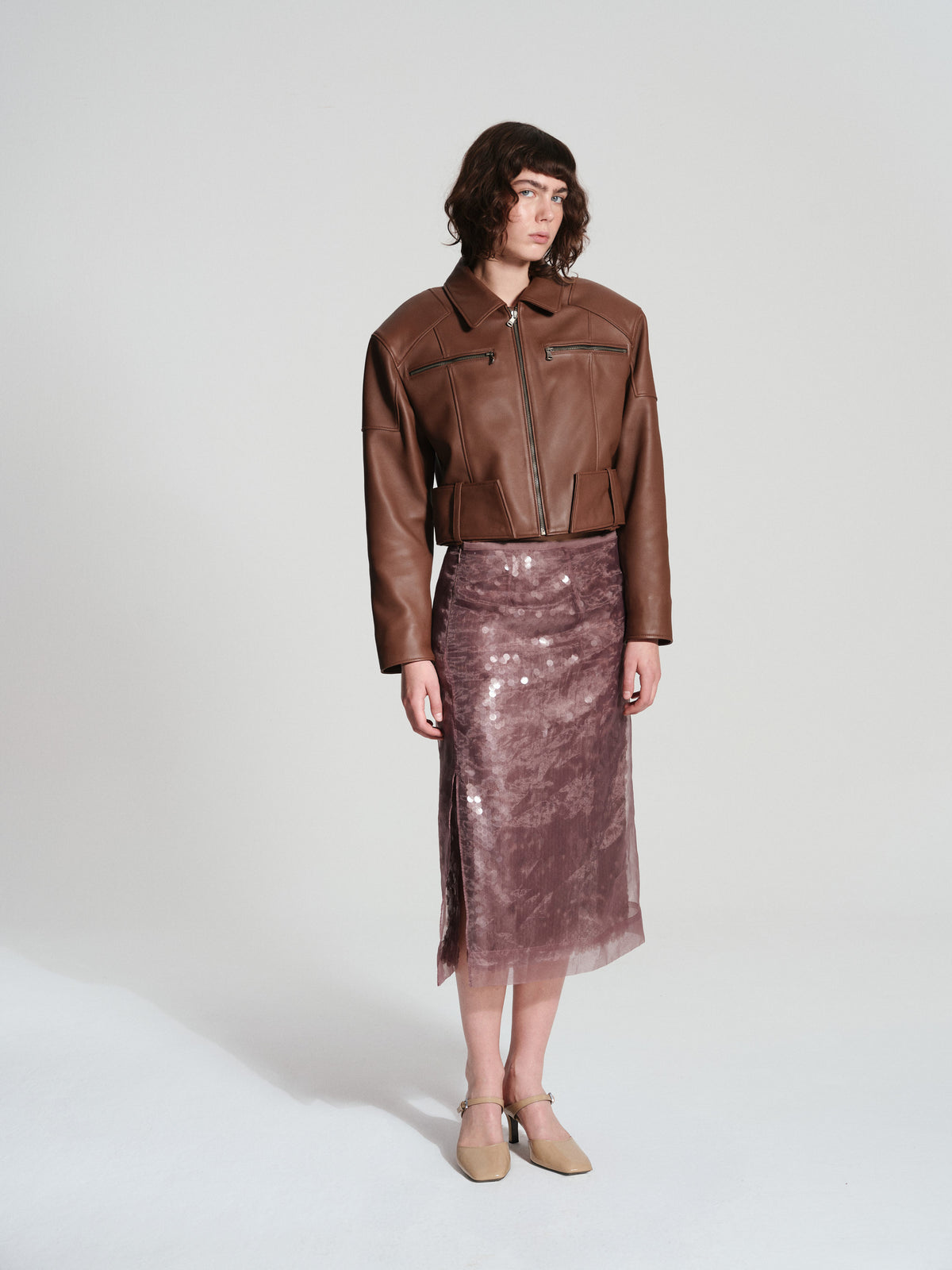 BARKLEY LEATHER JACKET TOBACCO