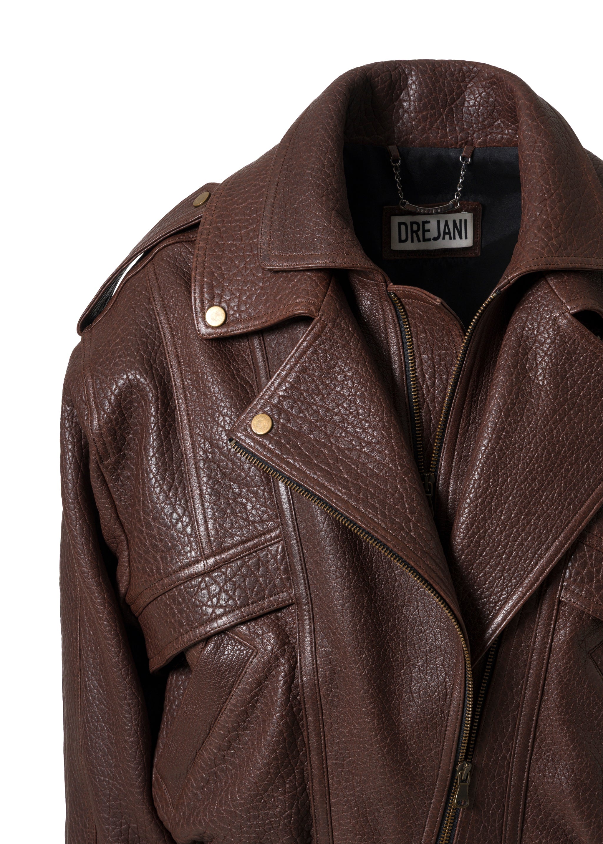 RIBBY LEATHER JACKET – DREJANI Worldwide