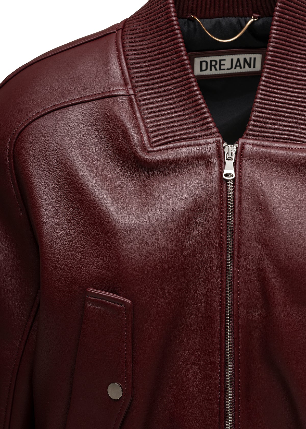 LA CERVA LEATHER JACKET BURGUNDY