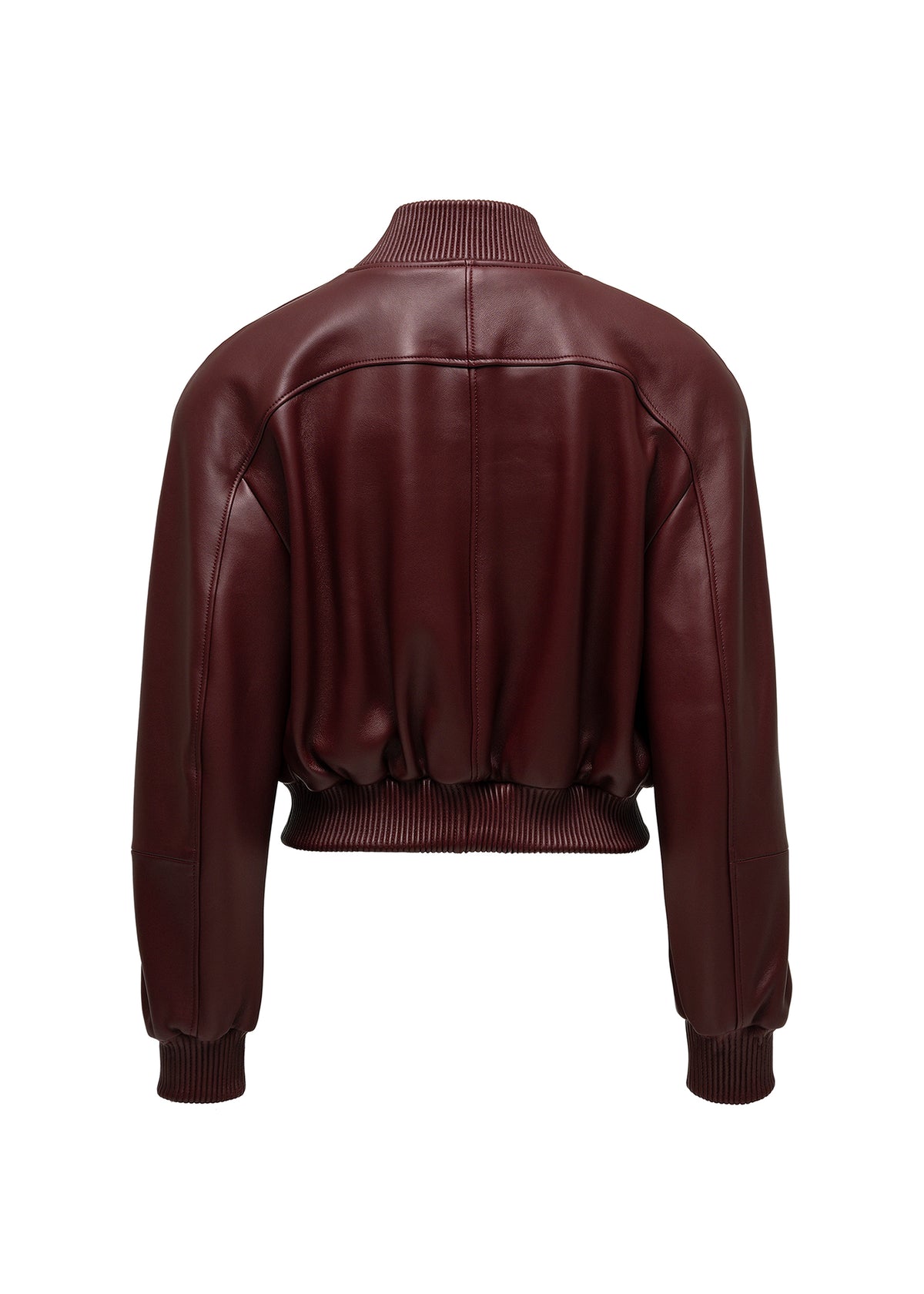 LA CERVA LEATHER JACKET BURGUNDY