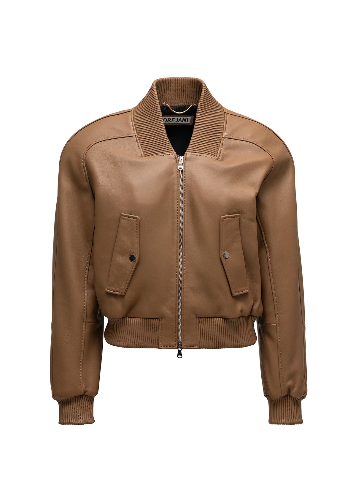 LA CERVA LEATHER JACKET CAMEL