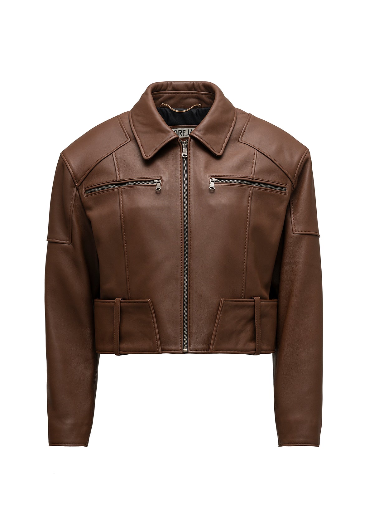 BARKLEY LEATHER JACKET TOBACCO