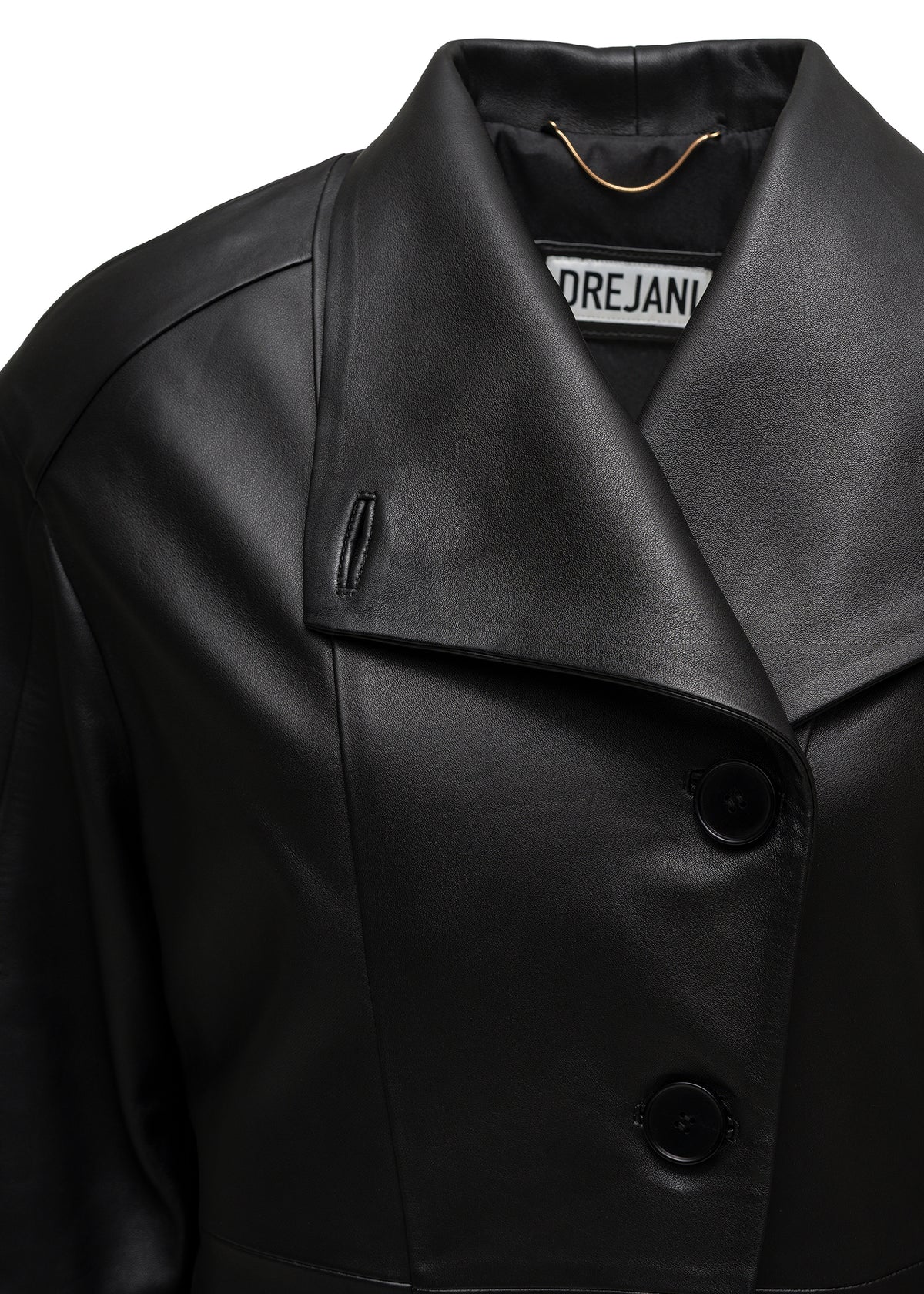 VITTORIA LEATHER COAT