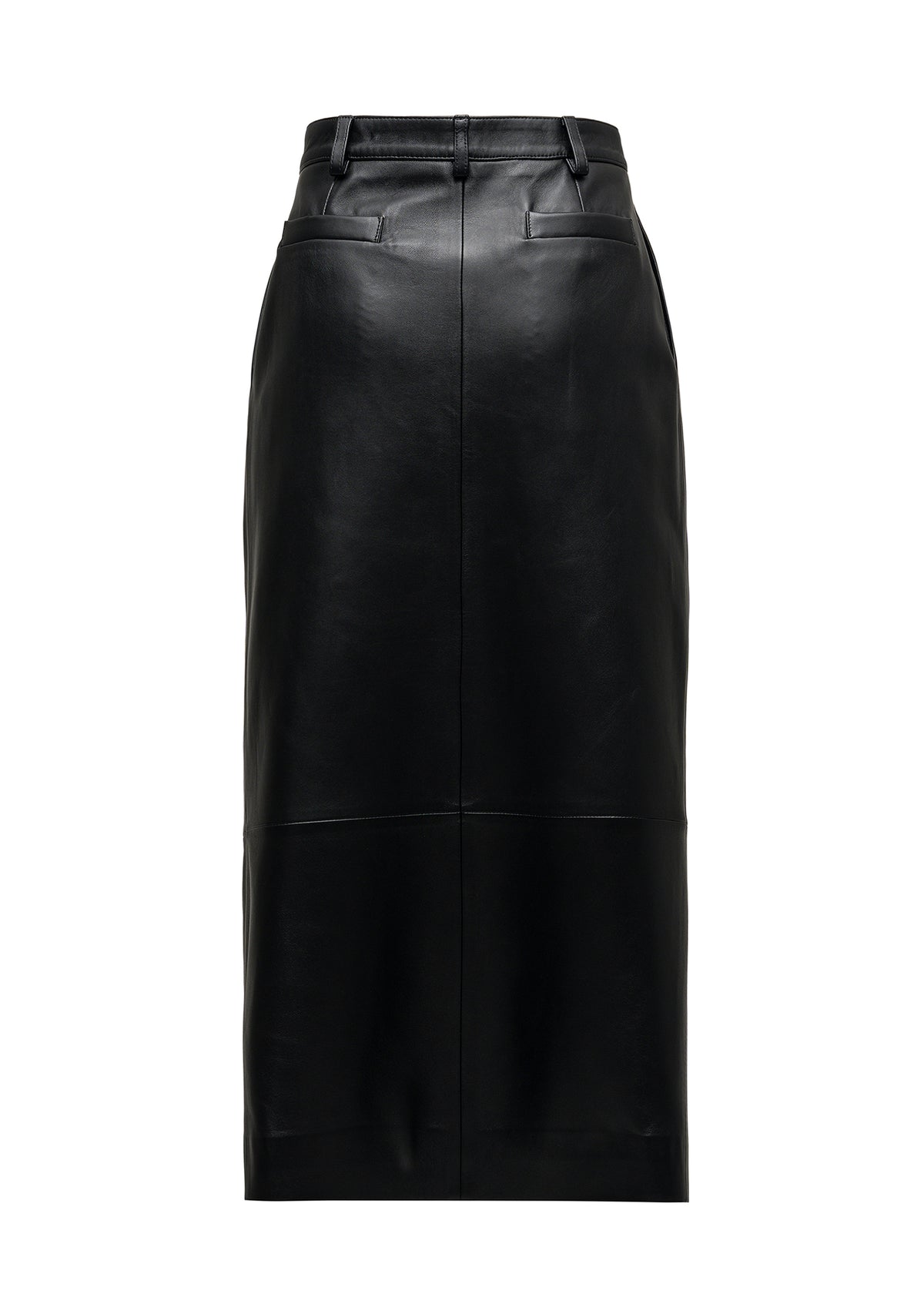 DIANA LEATHER SKIRT BLACK