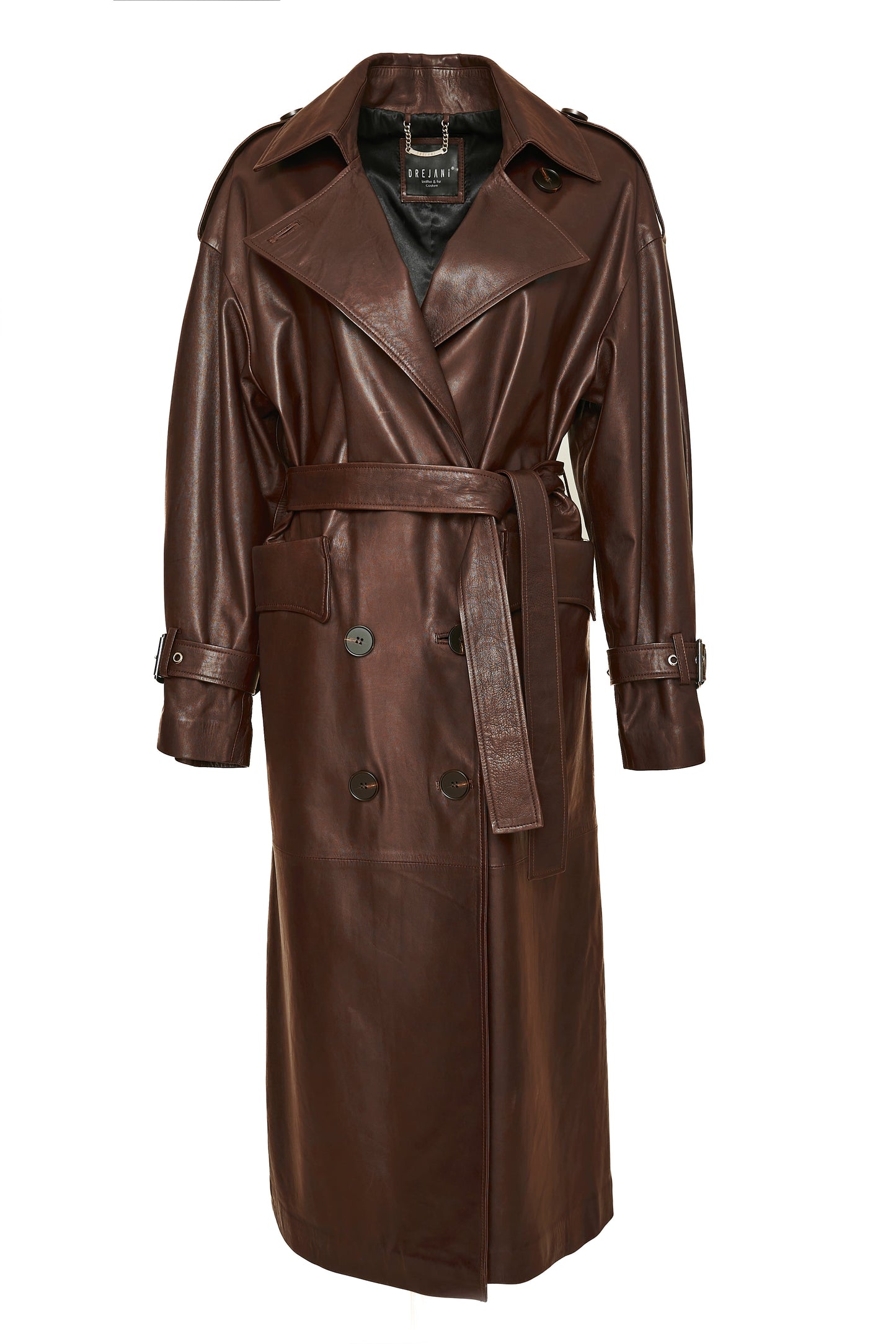 GLAMOUR OVERSIZED LEATHER COAT